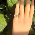 Marquise Shape Lab Grown Diamond Ring, 2 Ct Center, Yellow Gold