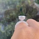 3.00 Ct Round Lab Created Diamond Engagement Ring, 10K White Gold