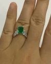 Radiant Cut Center with Trillion Sides Lab Grown Diamond Ring