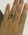 Radiant Cut Center with Trillion Sides Lab Grown Diamond Ring