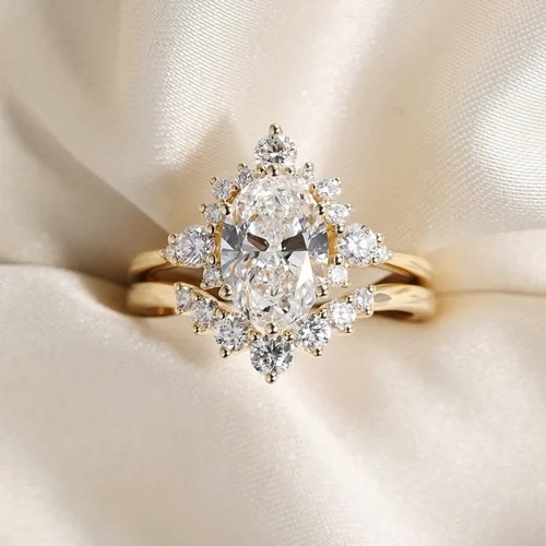 Square Radiant Cut LGD Ring, 1.50 Ct, 14K Gold