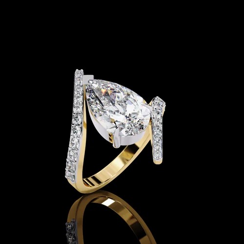 1.00 Carat DEF, VVS Lab Grown Diamond Ring in 14K Yellow Gold