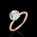 1.40 Carat DEF, VVS Lab Grown Diamond Ring in 14K Yellow Gold