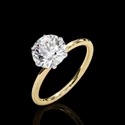 1.40 Carat DEF, VVS Lab Grown Diamond Ring in 14K Yellow Gold