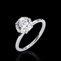 1.40 Carat DEF, VVS Lab Grown Diamond Ring in 14K Yellow Gold