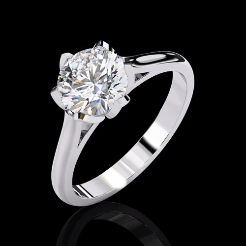 1.40 Carat DEF, VVS Lab Grown Diamond Ring in 14K Yellow Gold