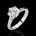1.40 Carat DEF, VVS Lab Grown Diamond Ring in 14K Yellow Gold
