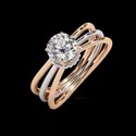 1.00 Carat DEF, VVS Lab Grown Diamond Ring in 14K Yellow Gold
