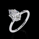 IGI 1.90 CARAT EACH LAB GROWN DIAMONDS RING