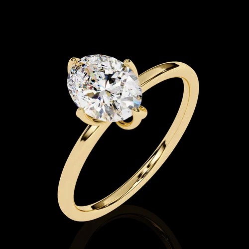 1 Carat White Lab Grown Cvd Diamonds Oval Shape E VS1 IGI Certified