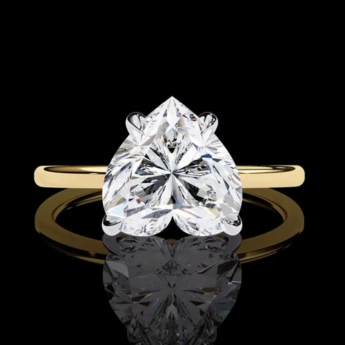 3 Carat Lab Grown Diamond Ring with 18K White Gold