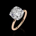 2.80ct White Lab Grown Cvd Diamonds Cushion Shape E VS1 IGI Certified