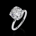 2.80ct White Lab Grown Cvd Diamonds Cushion Shape E VS1 IGI Certified