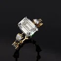 Lab Grown Diamond Ring with 18K 14k White Gold