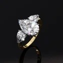 4.25ct Pear E VS1 CVD Lab Grown Diamonds , Lab Grown Diamond Jewellery