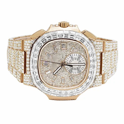 High Quality Hip Hop Customized Iced out Lab Grown Diamond Watch for Men VVS Diamond Watch
