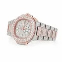 Best Quality Fully Customized Iced Out Diamond Lab Grown Watch for Men Hip Hop Diamond Jewelry
