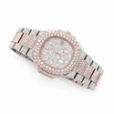 Best Quality Fully Customized Iced Out Diamond Lab Grown Watch for Men Hip Hop Diamond Jewelry