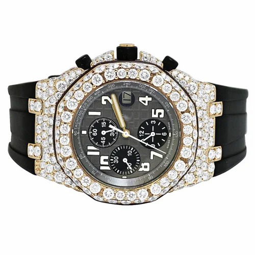 High Quality Fully Customized Lab Grown Iced Out Diamond Watch for Men Hip Hop Diamond Jewelry