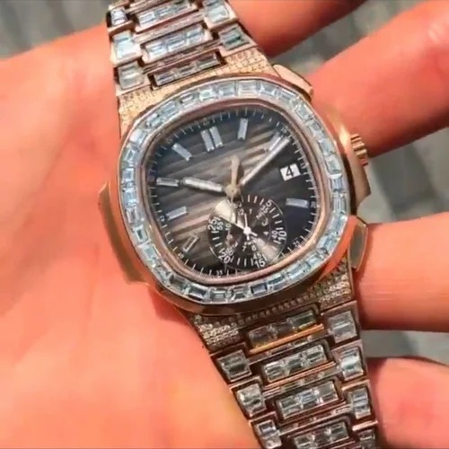 Good Quality Hip Hop Customized Iced out Lab Grown Diamond Watch for Men VVS Diamond Watch
