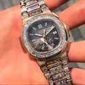 Good Quality Hip Hop Customized Iced out Lab Grown Diamond Watch for Men VVS Diamond Watch