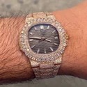 Top Quality Diamond Lab Grown Watch on Factory Price DEF Lab Grown Diamond Iced Out Watch