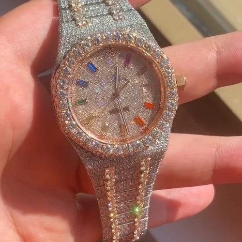 High Quality Iced Out Lab Grown Watch for Men VVS Diamonds Best Fashion Jewelry Gift