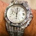 Good Quality Customized Iced Out Lab Grown Watch Stainless Steel Best Quality Diamond Watch