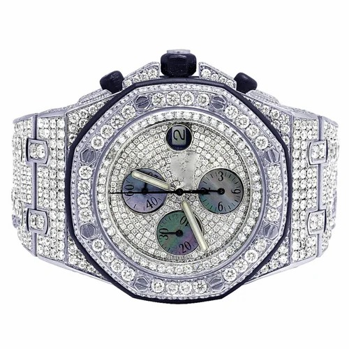 Good Quality Hip Hop Customized Iced out Lab Grown Diamond Watch for Men VVS Diamond Watch