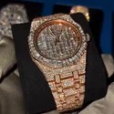 Good Quality Hip Hop Customized Iced out Lab Grown Diamond Watch for Men VVS Diamond Watch