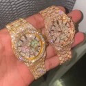 Good Quality Hip Hop Customized Iced out Lab Grown Diamond Watch for Men VVS Diamond Watch Gift