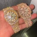 Good Quality Hip Hop Customized Iced out Lab Grown Diamond Watch for Men VVS Diamond Watch Gift