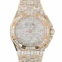 High Quality DEF Lab Grown Diamond Watch Colorless Diamond Hip Hop Style Diamond Watch