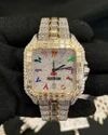 Best Quality Fully Customized Iced Out Diamond Lab Grown Watch for Men Hip Hop Diamond Jewelry
