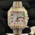 Best Quality Fully Customized Iced Out Diamond Lab Grown Watch for Men Hip Hop Diamond Jewelry