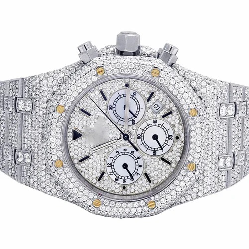 High Quality Custom Watch for Men Iced out Lab Grown Diamond Studded Watch Hip Hop Diamond