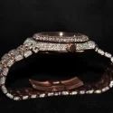 High Quality DEF Lab Grown Diamond Watch Colorless Diamond Hip Hop Style Diamond Watch