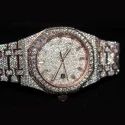 High Quality DEF Lab Grown Diamond Watch Colorless Diamond Hip Hop Style Diamond Watch
