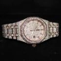 High Quality DEF Lab Grown Diamond Watch Colorless Diamond Hip Hop Style Diamond Watch