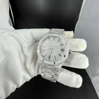 High Quality DEF Lab Grown Diamond Watch Colorless Diamond Hip Hop Style Diamond Watch