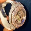 High Quality Customized Iced Out Lab Grown Watch Stainless Steel Best Quality Diamond Watch