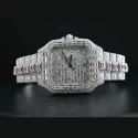 High Quality Customized Iced Out Lab Grown Watch Stainless Steel Best Quality Diamond Watch