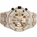 Top Quality Customized Iced Out Lab Grown Watch Stainless Steel Best Quality Diamond Watch