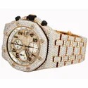 Top Quality Customized Iced Out Lab Grown Watch Stainless Steel Best Quality Diamond Watch