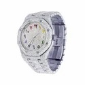 High Quality DEF Lab Grown Diamond Watch Colorless Diamond Hip Hop Style Diamond Watch