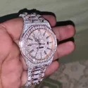 High Quality DEF Lab Lab Grown Diamond Watch Colorless Diamond Hip Hop Style Diamond Watch
