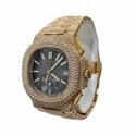 High Quality Fully Customized Iced Out Diamond Lab Grown Watch for Men Hip Hop Diamond Jewelry