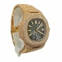 High Quality Fully Customized Iced Out Diamond Lab Grown Watch for Men Hip Hop Diamond Jewelry