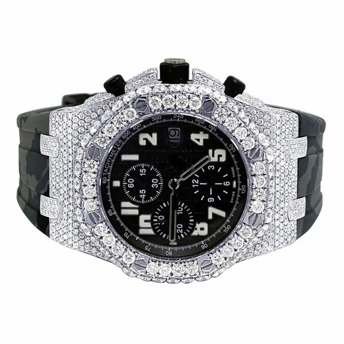 Hip Hop Customized Iced out Diamond Watch for Men VVS Lab Grown Diamond Watch