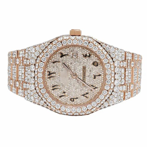 Hip Hop Customized Iced out Diamond Watch for Men VVS Lab Grown Diamond Watch